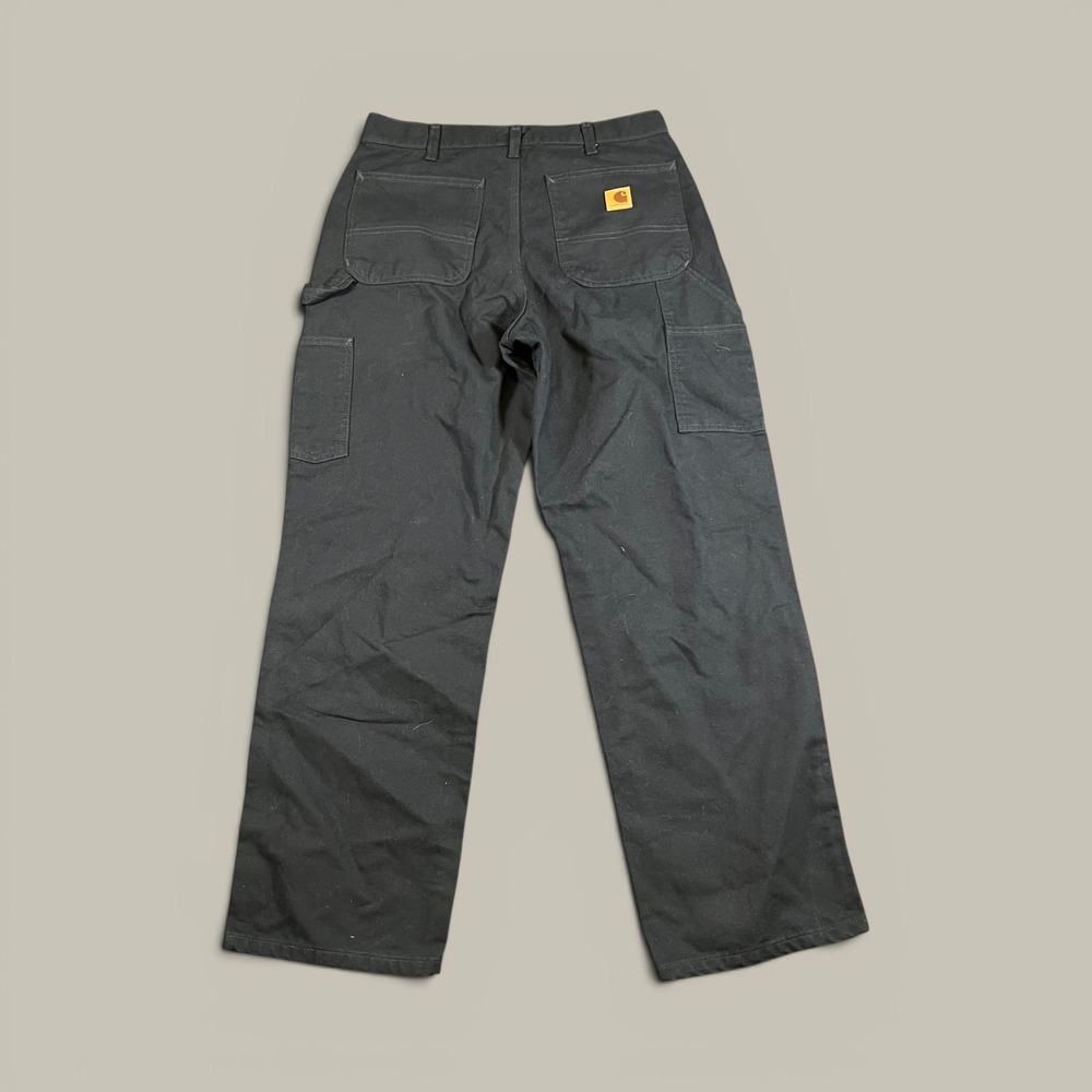 Carhartt B11 BLK Carpenter Pants Mens 32x30 Black Loose Original Fit Canvas